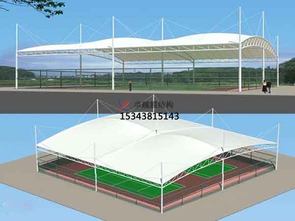鷹潭市籃球場膜結(jié)構(gòu)罩棚【設(shè)計施工】