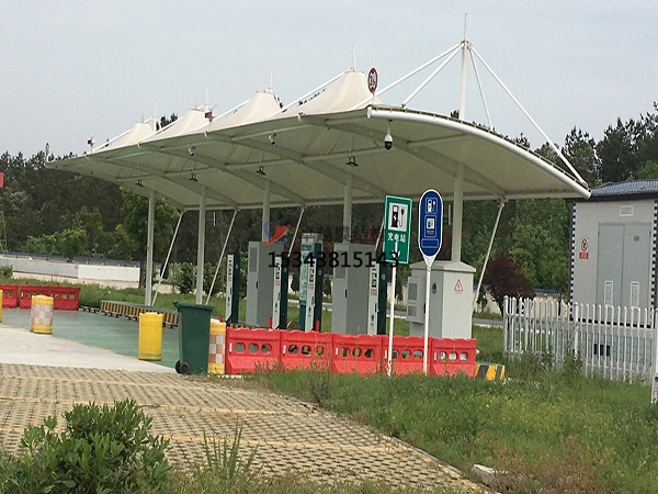 東營充電站雨棚施工